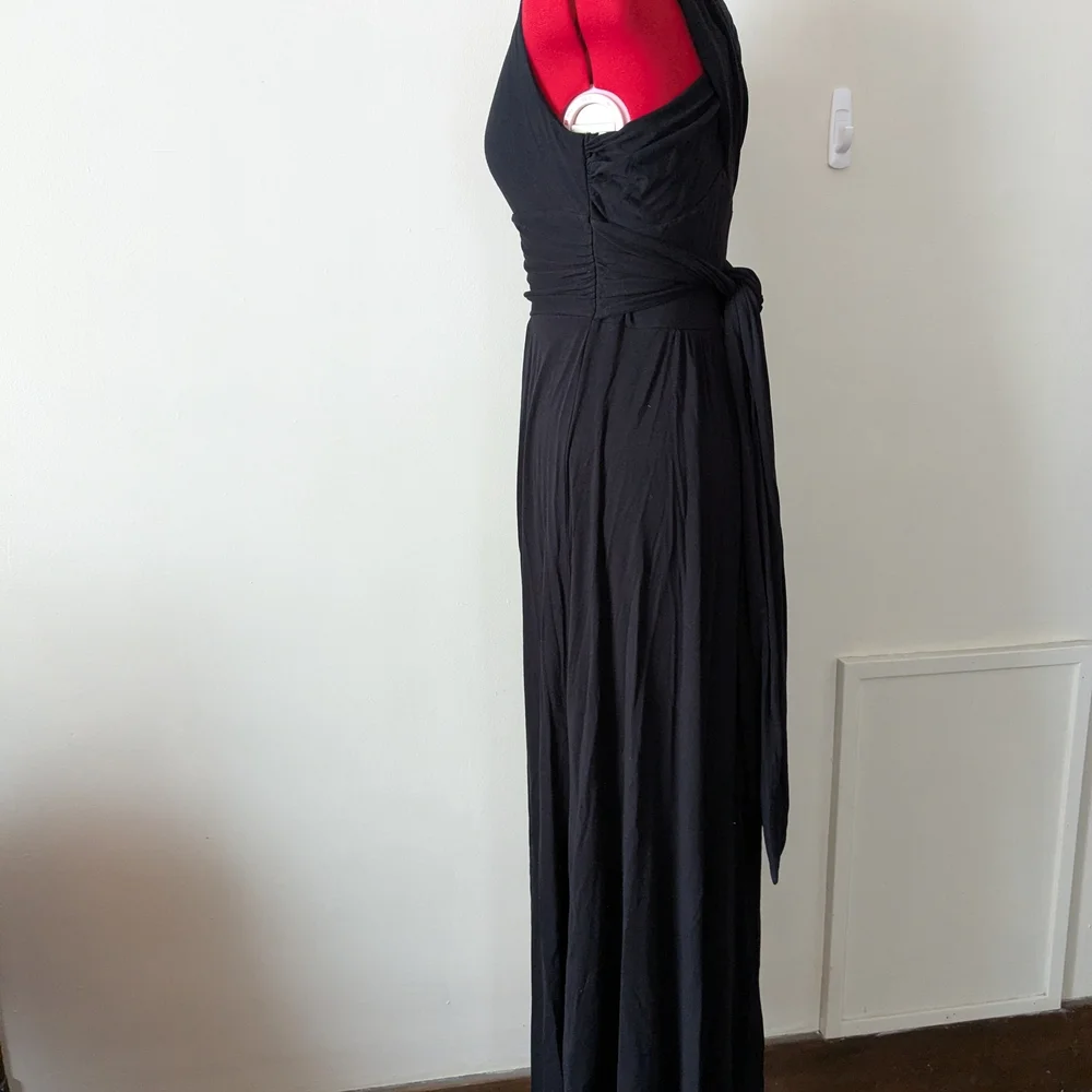 Anthropologie Vanessa Virginia Black Sleeveless Maxi Dress - Picture 2 of 4